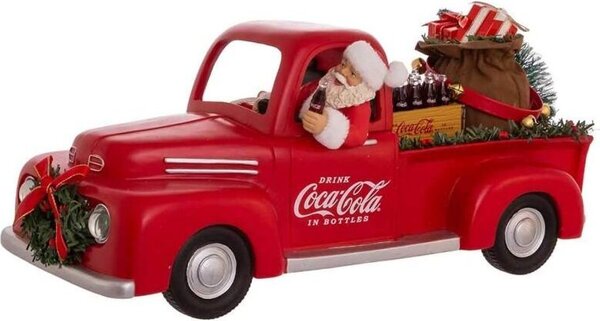 Babbo Natale della Coca-Cola su un pick-up