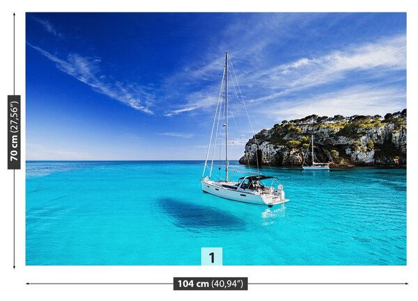Carta da parati Barca a vela di Menorca 104x70 cm