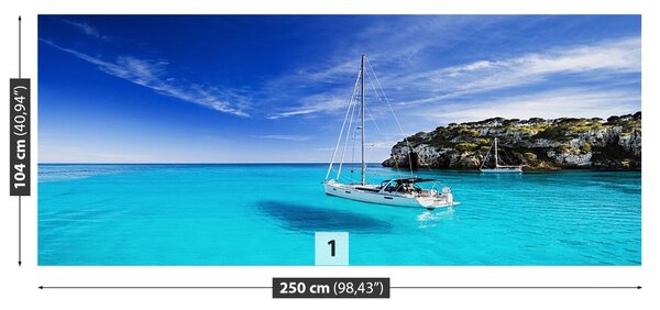 Carta da parati Barca a vela di Menorca 104x70 cm