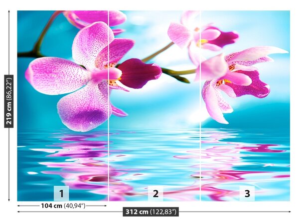 Carta da parati Acqua di Orchida 104x70 cm