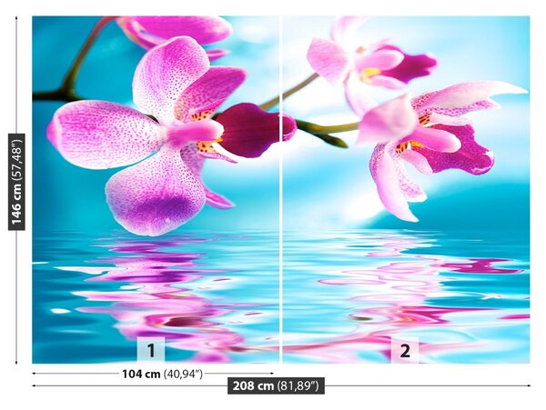 Carta da parati Acqua di Orchida 104x70 cm