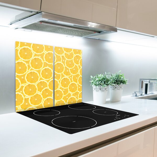Tagliere in vetro temperato Fette di limone 60x52 cm