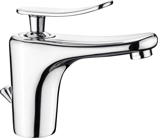 Miscelatore per lavabo – in ottone cromato – con kit di scarico – limitatore di temperatura