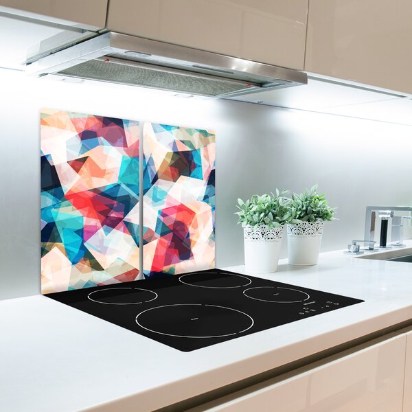 Tagliere in vetro Astrazione a mosaico 60x52 cm