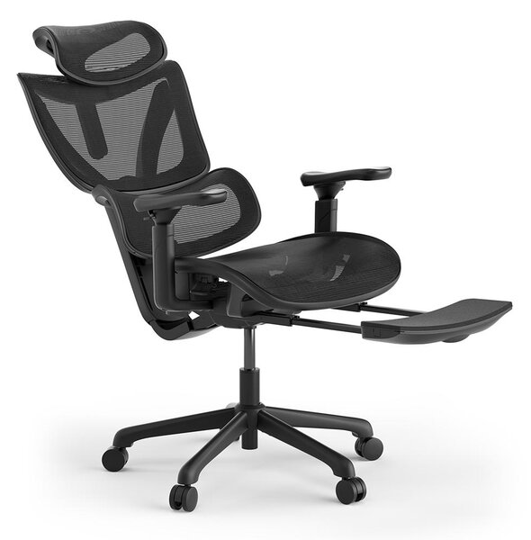 Sedia da ufficio da gaming ACGAM CG-5245M: ergonomica, 4 angoli di inclinazione, 136 kg, braccioli 3D, tessuto a rete, sensore di peso