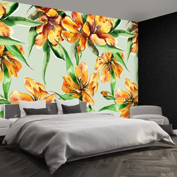 Carta da parati Tulips Flowers 104x70 cm