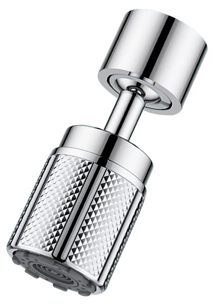 Rubinetto da cucina universale con soffione orientabile e girevole e dotato di 3 tipi di getto