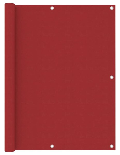 Paravento da Balcone Rosso 120x300 cm in Tessuto Oxford