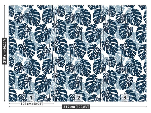 Carta da parati Foglie tropicali 104x70 cm
