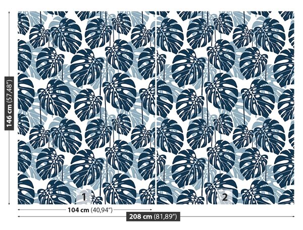 Carta da parati Foglie tropicali 104x70 cm