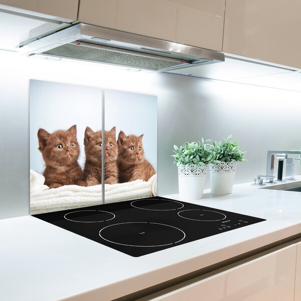 Tagliere in vetro Chatter Cats 60x52 cm