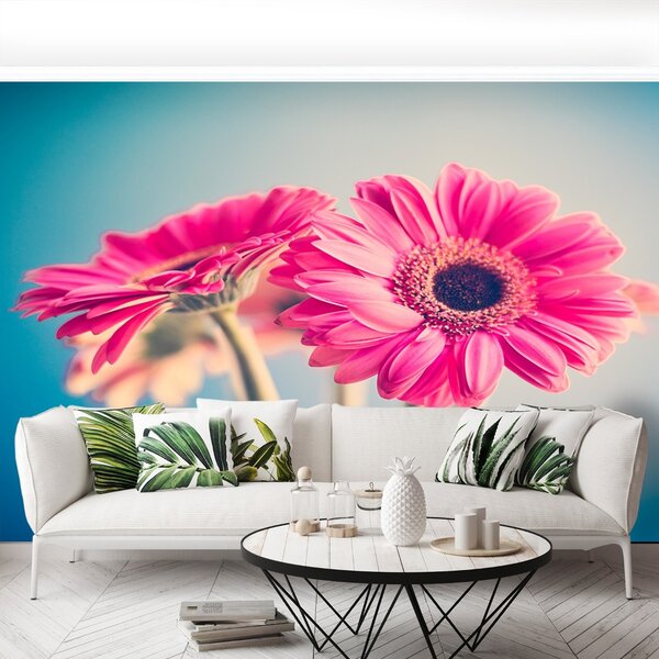 Carta da parati Fiori rosa 104x70 cm