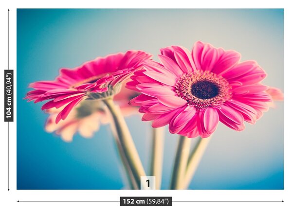 Carta da parati Fiori rosa 104x70 cm