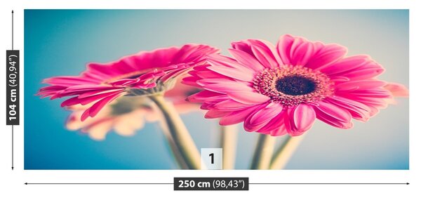 Carta da parati Fiori rosa 104x70 cm