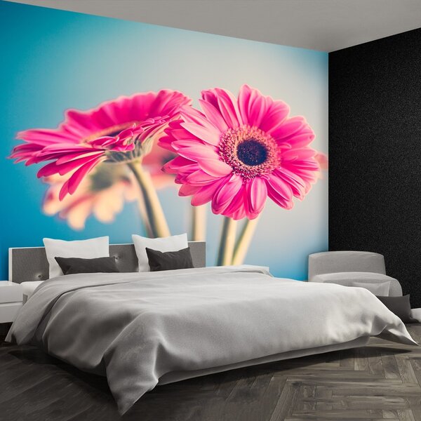 Carta da parati Fiori rosa 104x70 cm