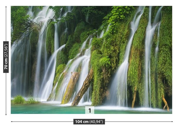 Carta da parati Croazia Waterfalls 104x70 cm
