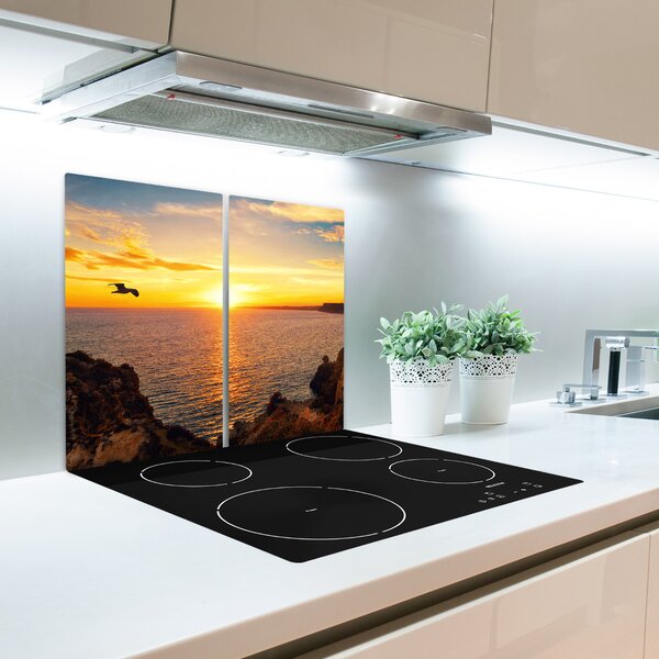 Tagliere in vetro Sunset Mare 60x52 cm