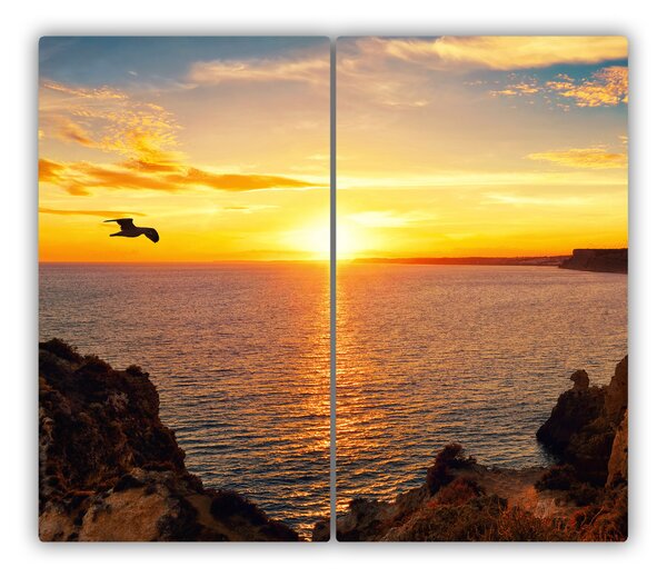 Tagliere in vetro Sunset Mare 60x52 cm
