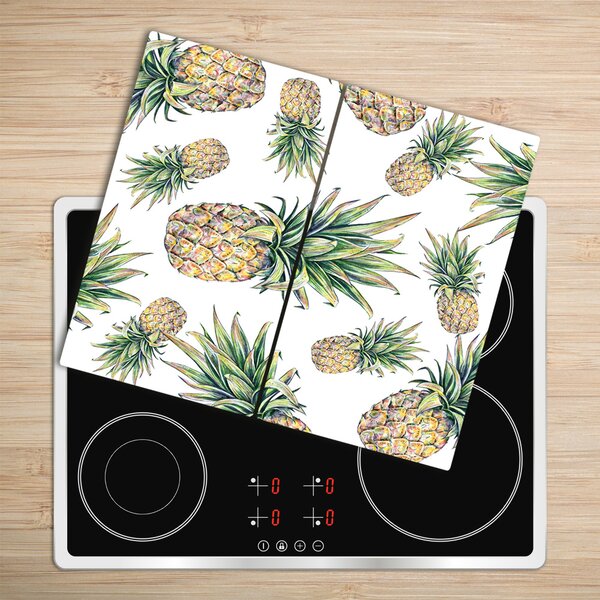 Tagliere in vetro temperato Ananas 60x52 cm