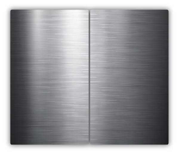 Tagliere in vetro Sfondo metallico 60x52 cm