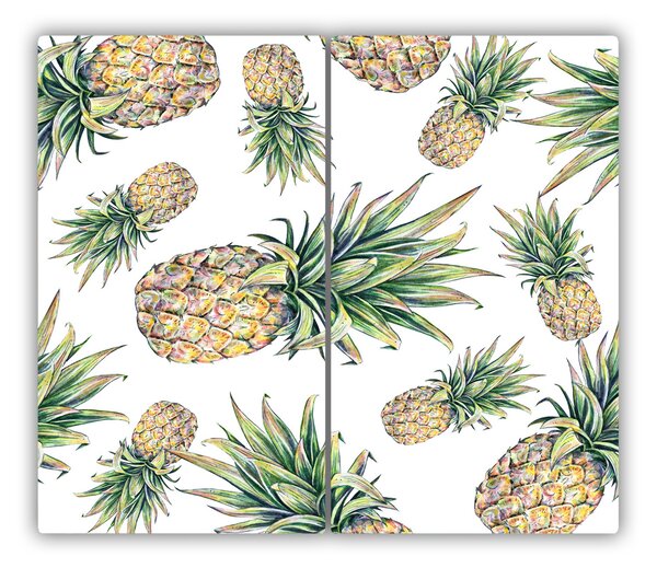 Tagliere in vetro temperato Ananas 60x52 cm