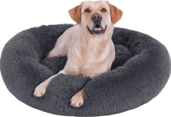 Cuccia per cani Cuscino lavabile per cani Cuscino rotondo in peluche per cani di piccola, media e grande taglia, gatti (Ø 120 cm diametro esterno (XXXL))
