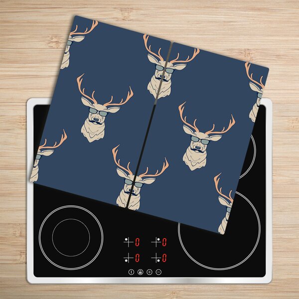 Tagliere in vetro Deer hipster 60x52 cm