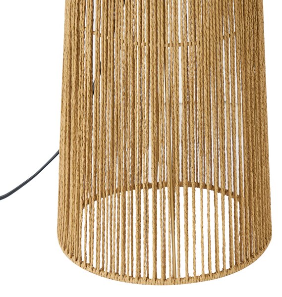Lampada da terra Japandi naturale con paralume - Dart