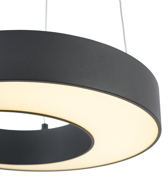 Lampada a sospensione moderna nera 35 cm dimmerabile a 3 livelli - Organici