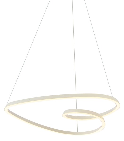 Lampada a sospensione scandinava beige 72 cm con LED dimmerabile a 3 livelli - Circuit