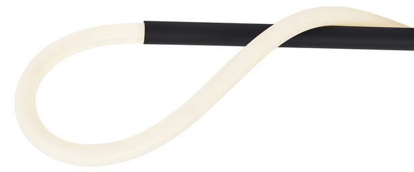 Plafoniera moderna nera con LED dimmerabile a 3 livelli - Keri