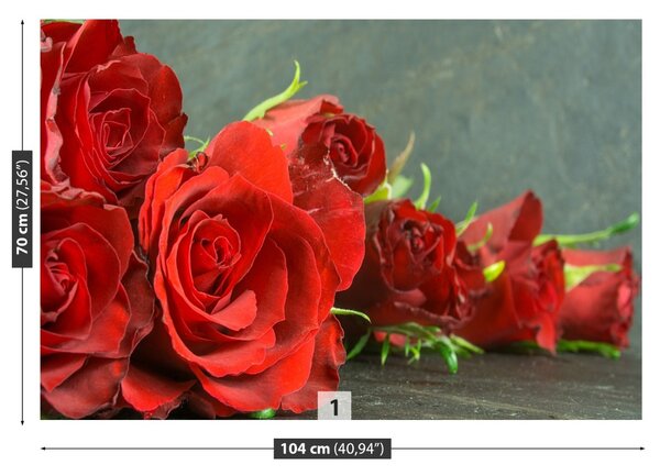 Carta da parati Rose rosse 104x70 cm