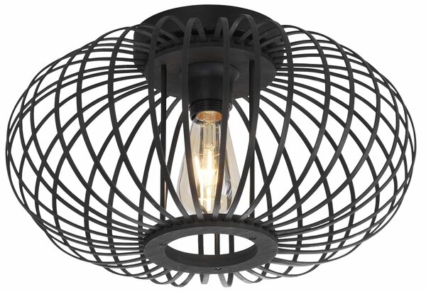 Lampada da soffitto, legno naturale, H 23 cm