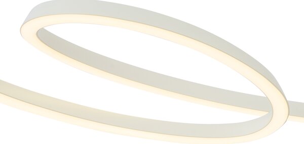 Lampada a sospensione scandinava beige 110 cm con LED dimmerabile a 3 livelli - Circuit