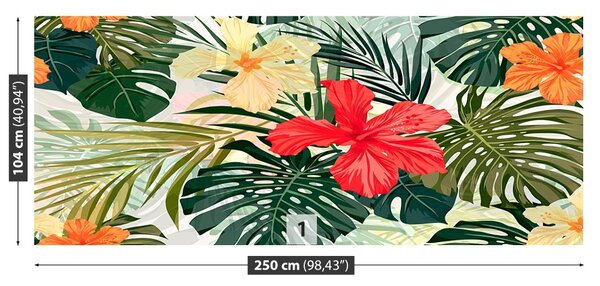 Carta da parati Piante hawaiane 104x70 cm
