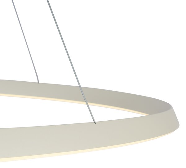 Lampada a sospensione scandinava beige 72 cm con LED dimmerabile a 3 livelli - Circuit