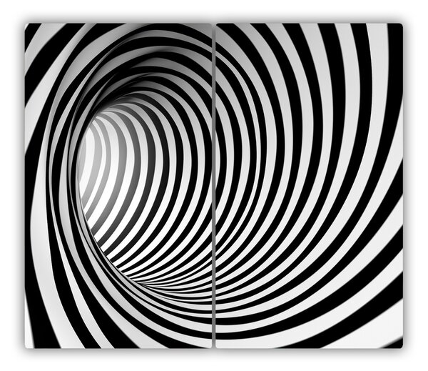 Tagliere in vetro Tunnel 3D 60x52 cm