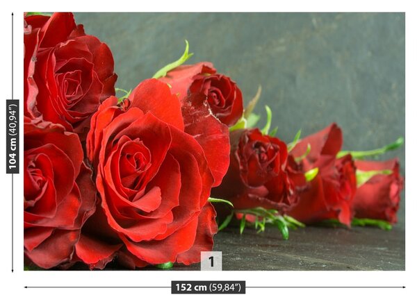 Carta da parati Rose rosse 104x70 cm