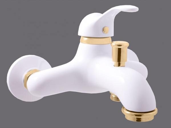 Copia del miscelatore da parete LABE in cromo, oro o ottone RAV SLEZAK A scelta: con soffione doccia orientabile