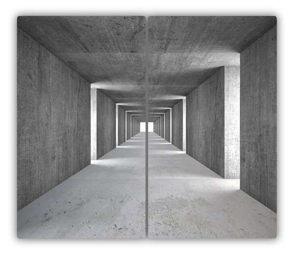 Tagliere in vetro Tunnel di cemento 60x52 cm
