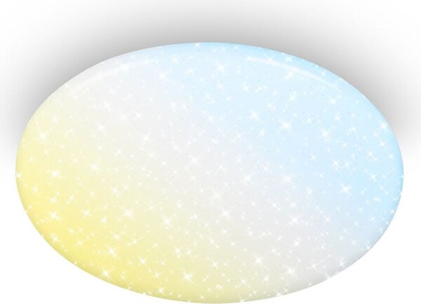 Briloner VERB Plafoniera LED, dimmerabile, telecomando, controllo della temperatura del colore CCT, ultra luminosa, bianca, Ø56 x 10 cm