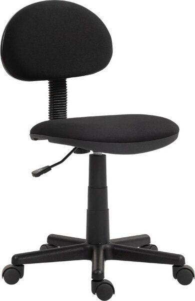 Sedia da ufficio: sedia da scrivania ergonomica, sedia girevole regolabile in altezza in tessuto elastico, sedia da computer per studio, nera