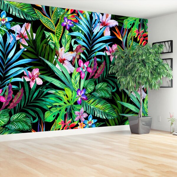 Carta da parati Fiori tropicali 104x70 cm
