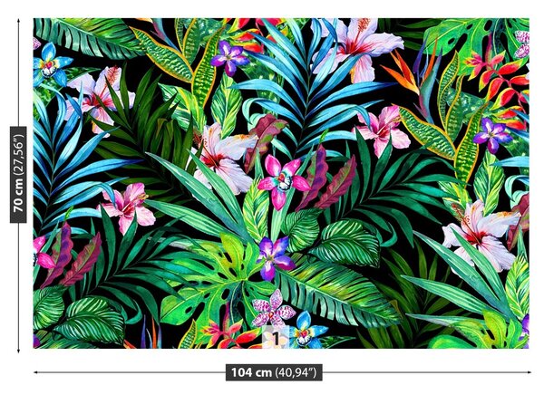 Carta da parati Fiori tropicali 104x70 cm