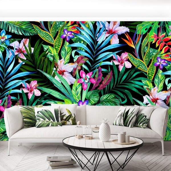 Carta da parati Fiori tropicali 104x70 cm