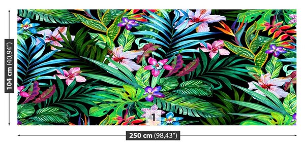 Carta da parati Fiori tropicali 104x70 cm