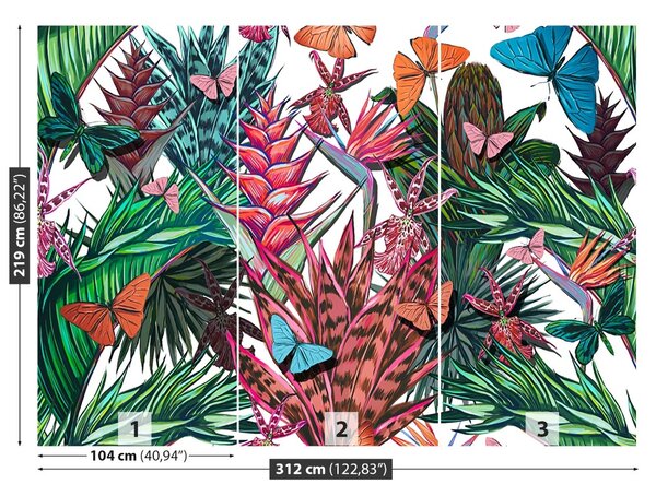 Carta da parati Pattern floreale 104x70 cm