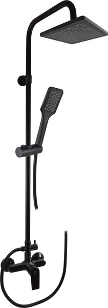 RAV Slezák Miscelatore doccia COLORADO con soffione e doccetta nero opaco, Colore: nero opaco, Dimensioni: 100 mm