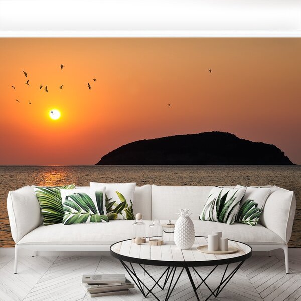 Carta da parati Alba di mare 104x70 cm