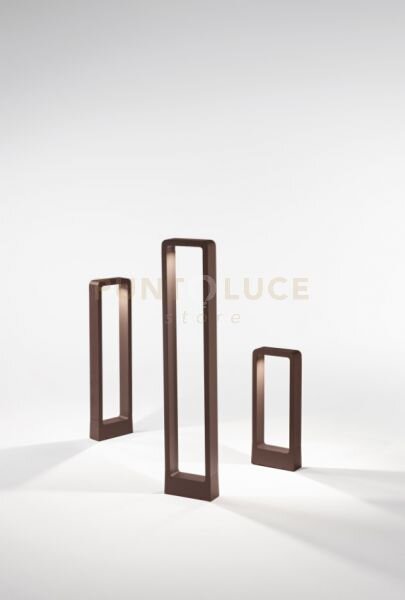 Nature paletto da sterno led 4000k 698lm 12w ip65 corten h.40cm